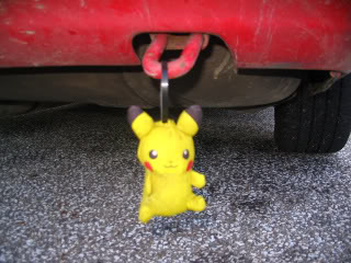 Toys/objects hanging from rear bumper/tow hook????